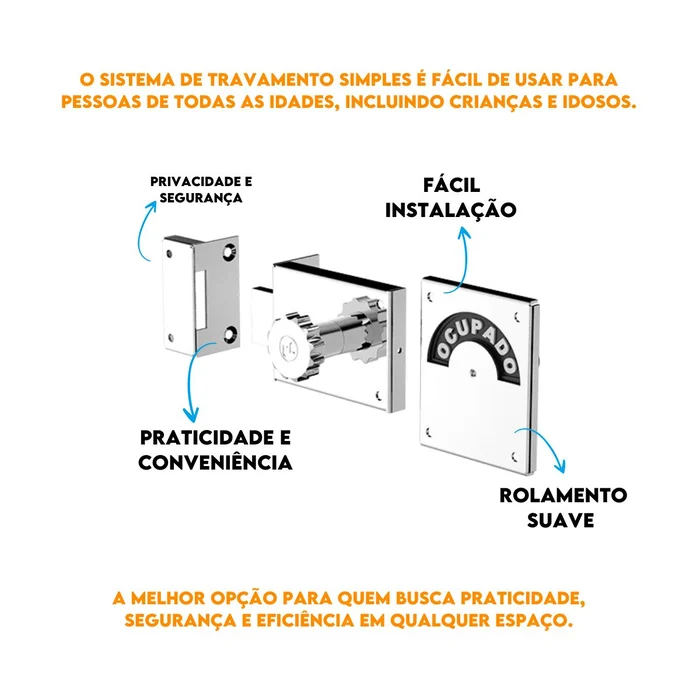 Fechadura Para Banheiro Livreocupado Preto Resistente (6)
