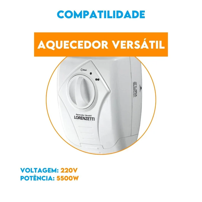 Resistência Lorenzetti 220v 5500w Aquecedor Versátil - 581046 - Lorenzetti
