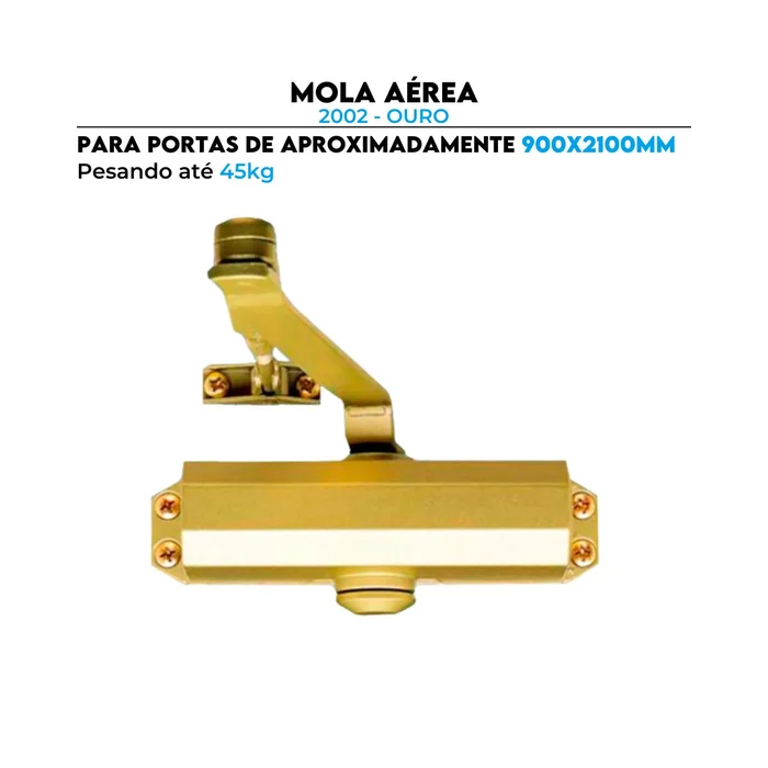 Mola Aérea 2002 Ouro Gold Fechamento Porta até 90 cm 45kg - 360804001