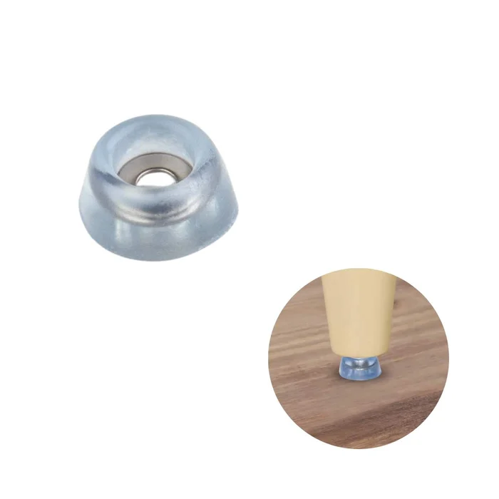 Sapata De Silicone Para Móveis 28MM Com Arruela De Reforço - 54001