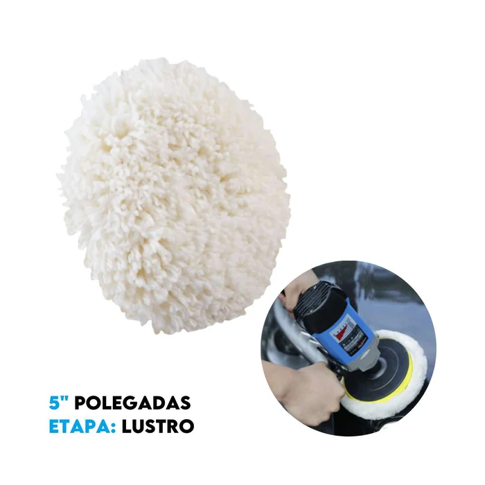 Boina com Fecho de Contato Branca Normal 5_ polegadas - 180100000