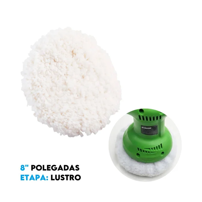 Boina Dupla Face Branca Normal 8_ polegadas - 180101000