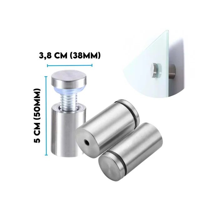 Prolongador Aço Inox 3,8 x 5 cm Escovado - 1912023850
