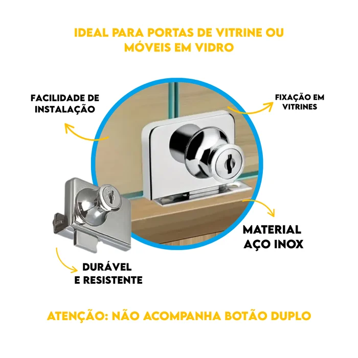 Indicado para junção de botão duplo em vitrines (2)