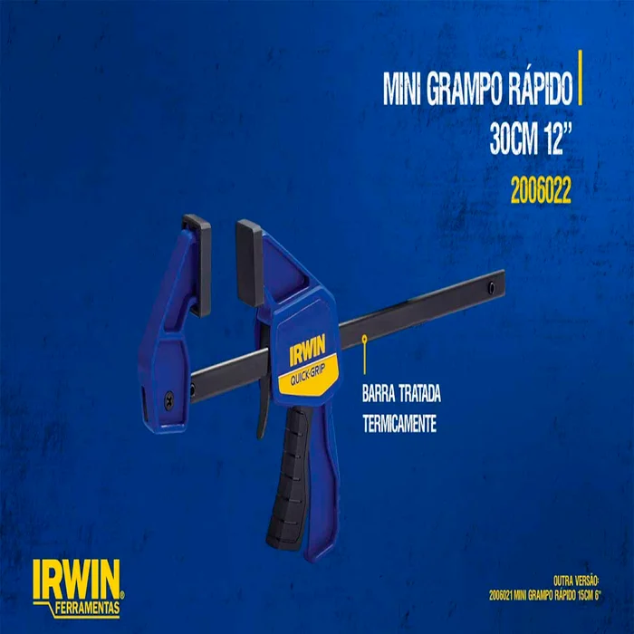 Grampo Quick Grip Marceneiro de Aperto Rápido 12" 30cm Irwin (zoom)