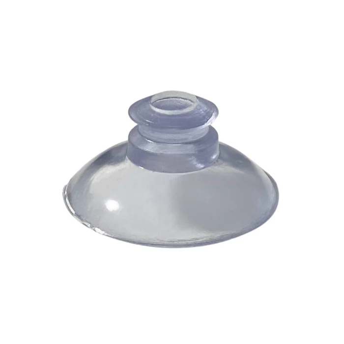 1000 Ventosas Pvc Cristal 20mm Diâmetro Silicone Fixação (zoom)