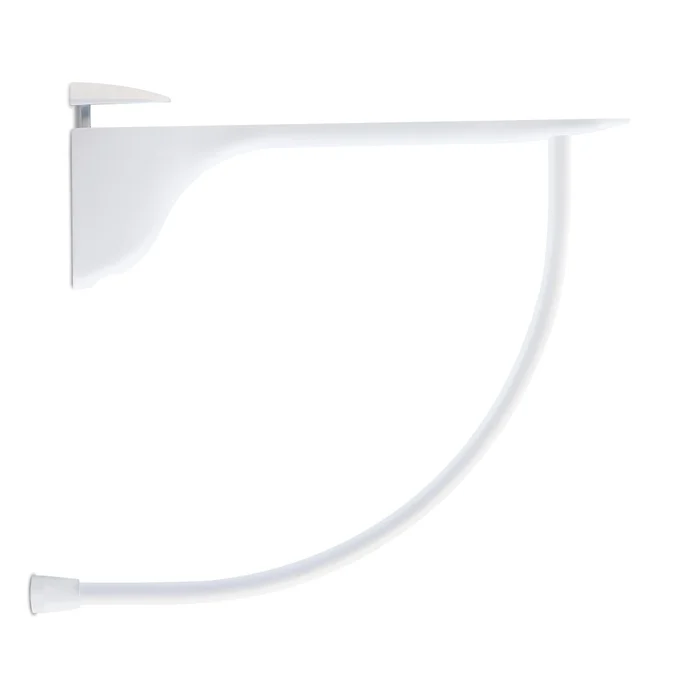 Suporte Pelicano Master Branco Para Prateleira Vidro Madeira (zoom)