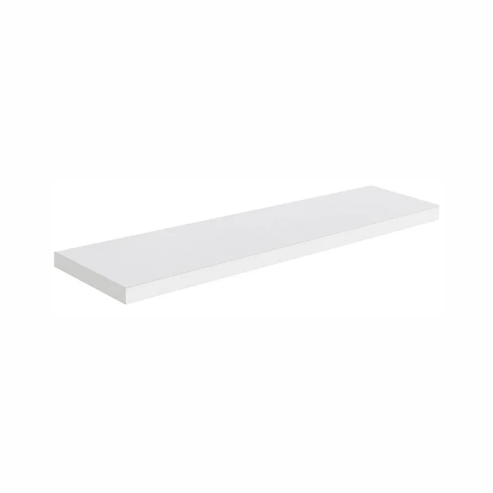 Prateleira de Madeira Branco 40x20 com Suporte Invisível (zoom)