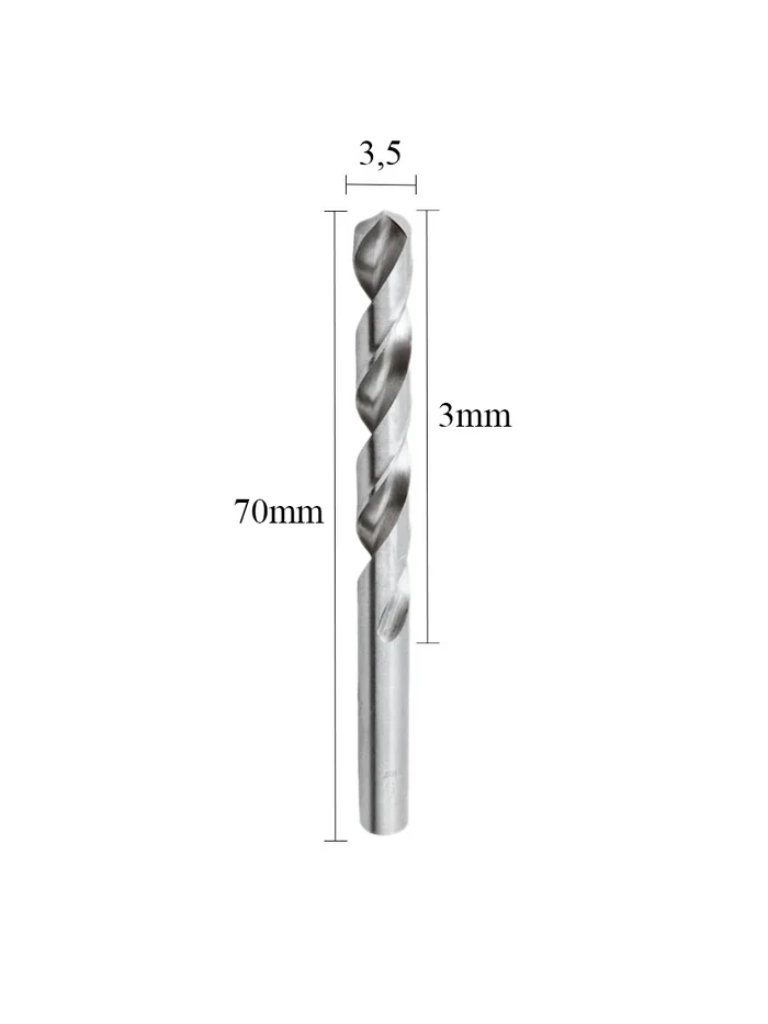 Broca Irwin Aco Rapido 3.5Mm Para Metal Iw1228 Profissional PT C/10 (zoom)