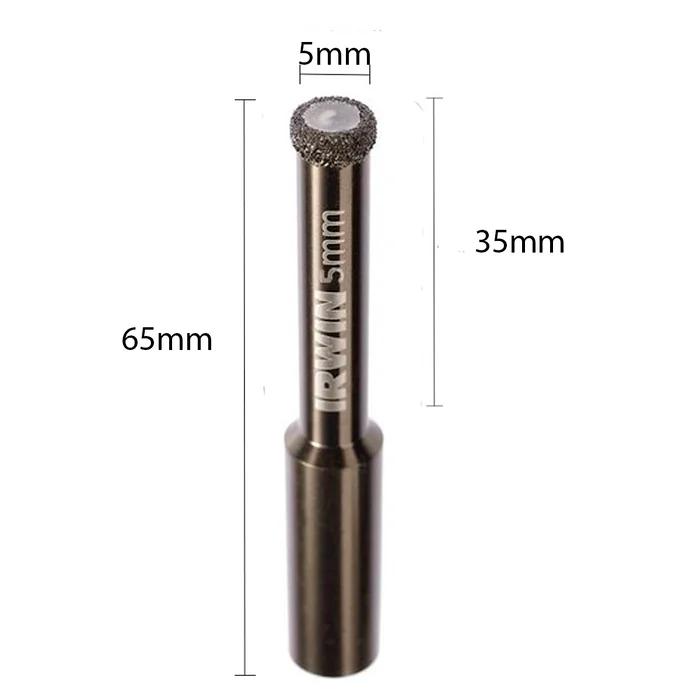 Broca Para Porcelanato Diamantada 5mm Irwin Profissional Ads (zoom)