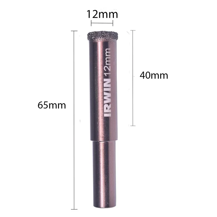 Broca Porcelanato 12mm Diamantada Irwin Profissional Ads (zoom)
