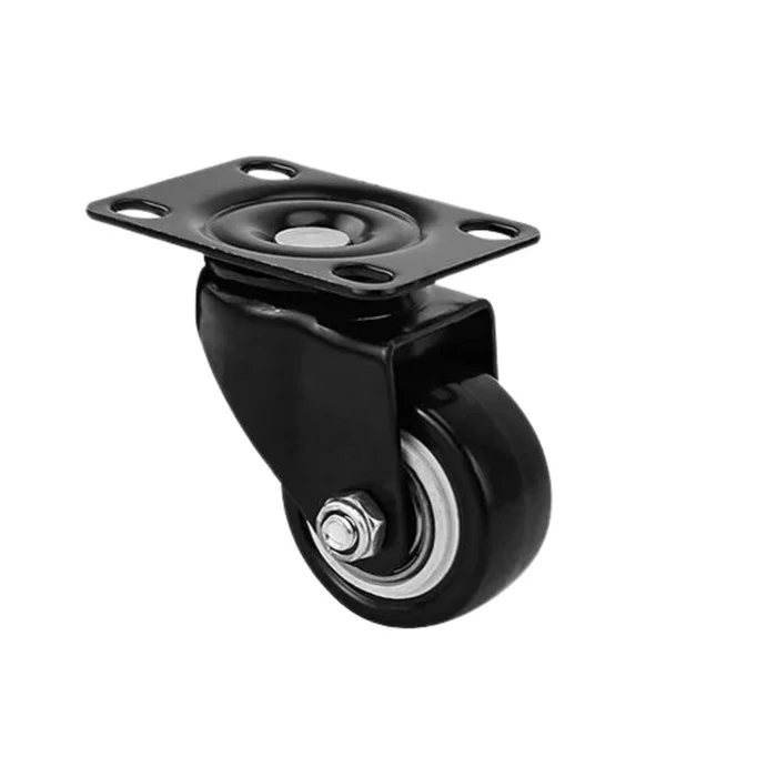 RODIZIO 50MM SEM TRAVA PVC PRETO (zoom)