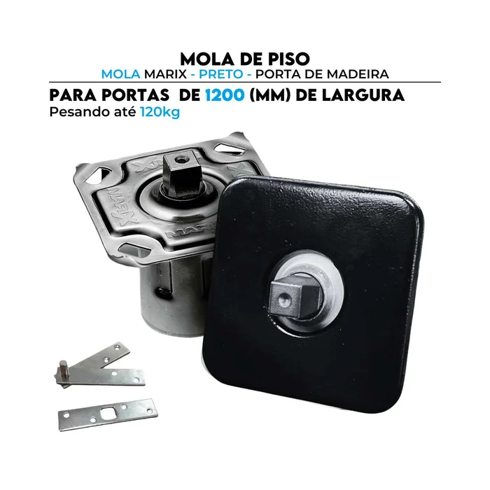 Mola Marix Automação Portas de Madeira Pivotante Preto (zoom)