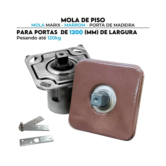 Mola Marix Automação Portas de Madeira Pivotante Marrom (zoom)