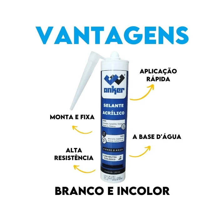 SELANTE ACRILICO BRANCO 107001