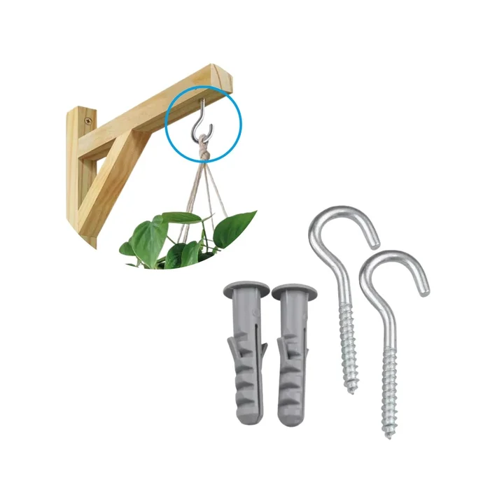 GANCHO 8 + BUCHA NYLON C/ ABA 8 MM - 5 PC 5802073 (zoom)