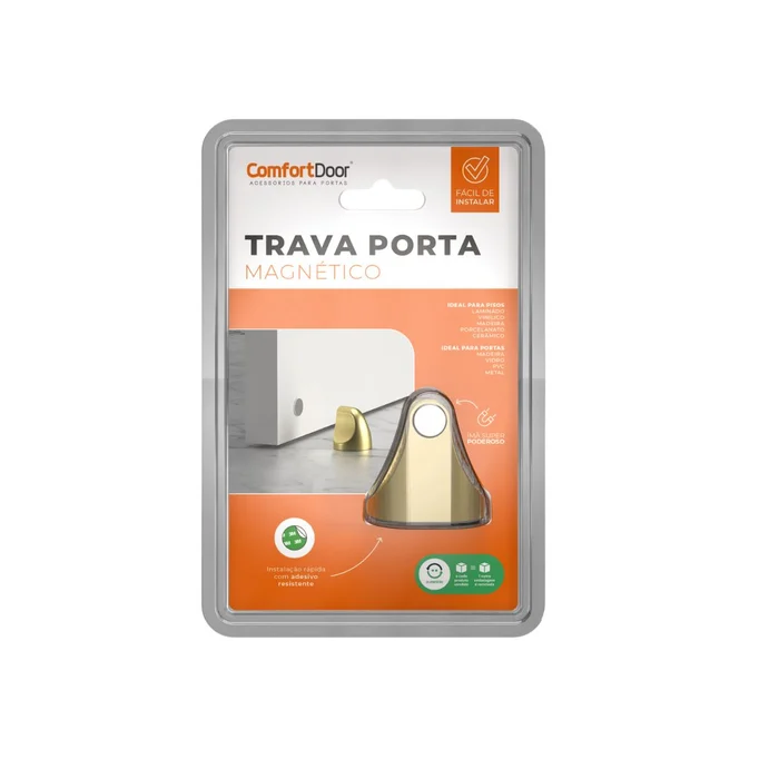Trinco de Porta em Ferro Zincado Para Porta de Madeira Aço