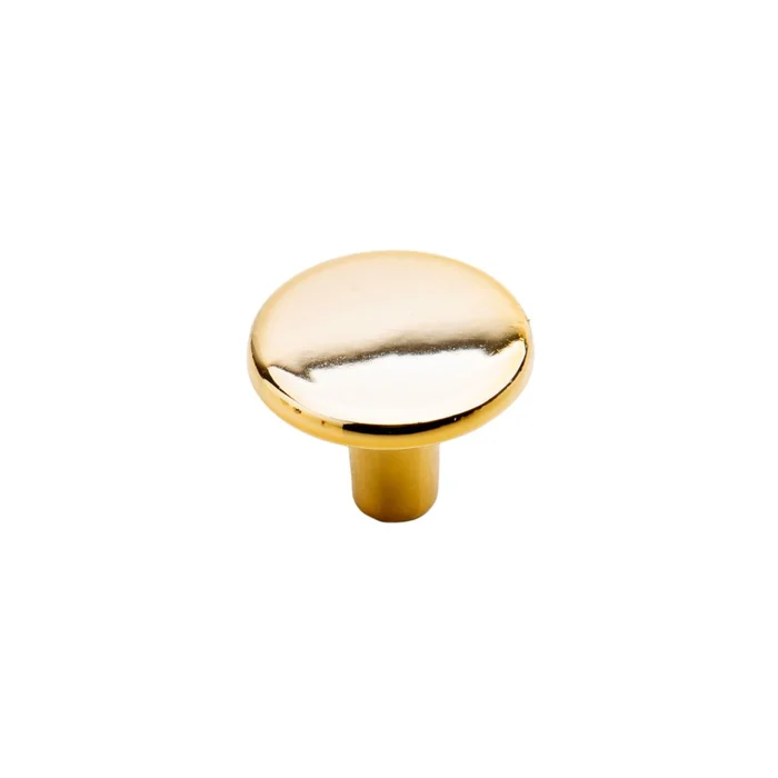 Puxador Ponto 22mm Dourado Brilho (zoom)