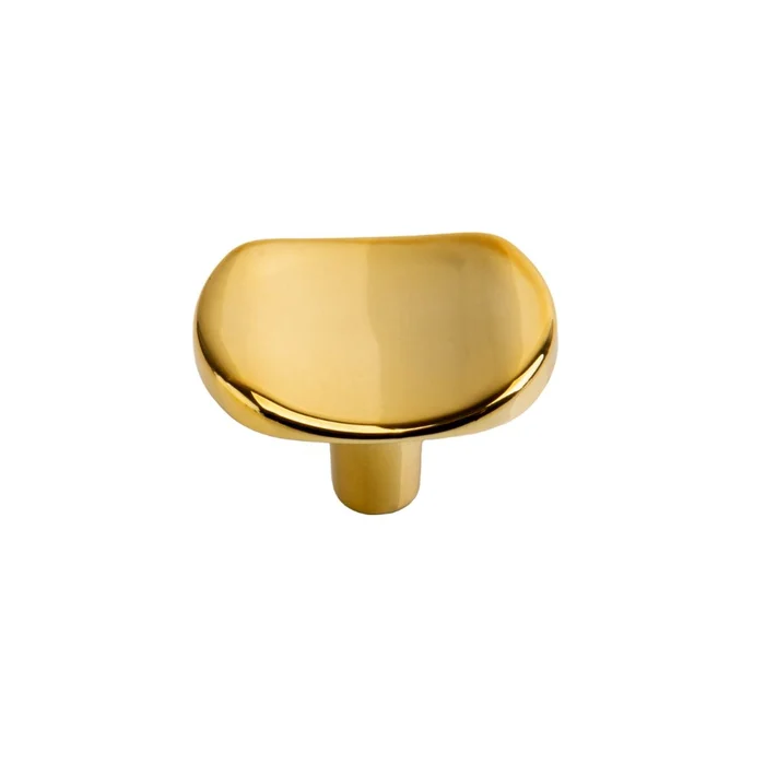 Puxador Ponto 32mm x 38mm Dourado Brilho (zoom)