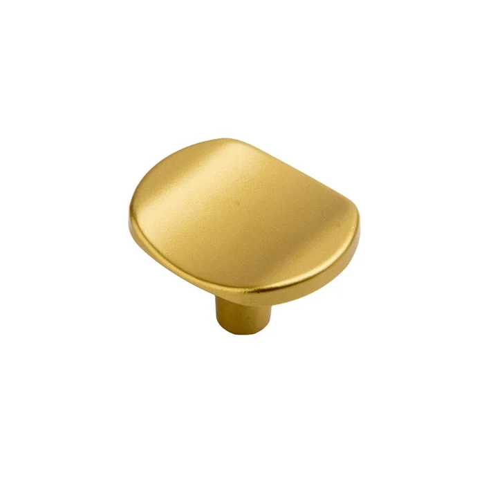 Puxador Ponto 32mm x 38mm Dourado Fosco (zoom)