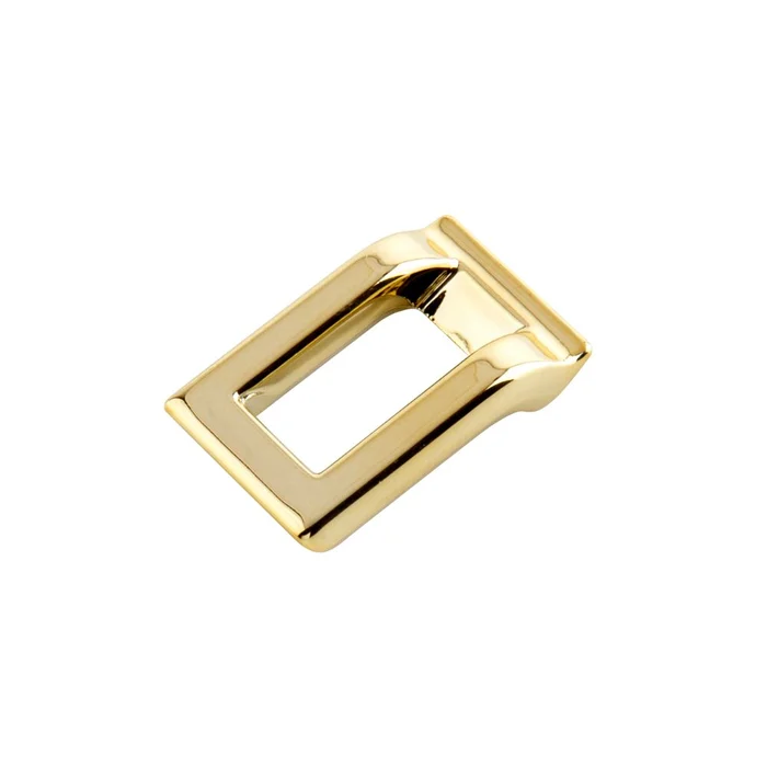 Puxador Armario Argola Quadrado Dourado Brilho (zoom)