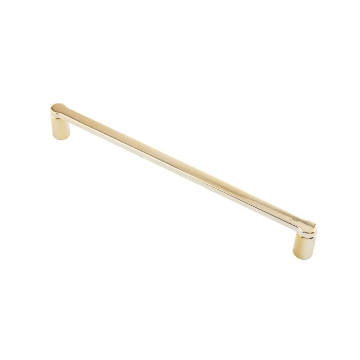 Puxador Armario Alça Reto 192mm Dourado Brilho (zoom)