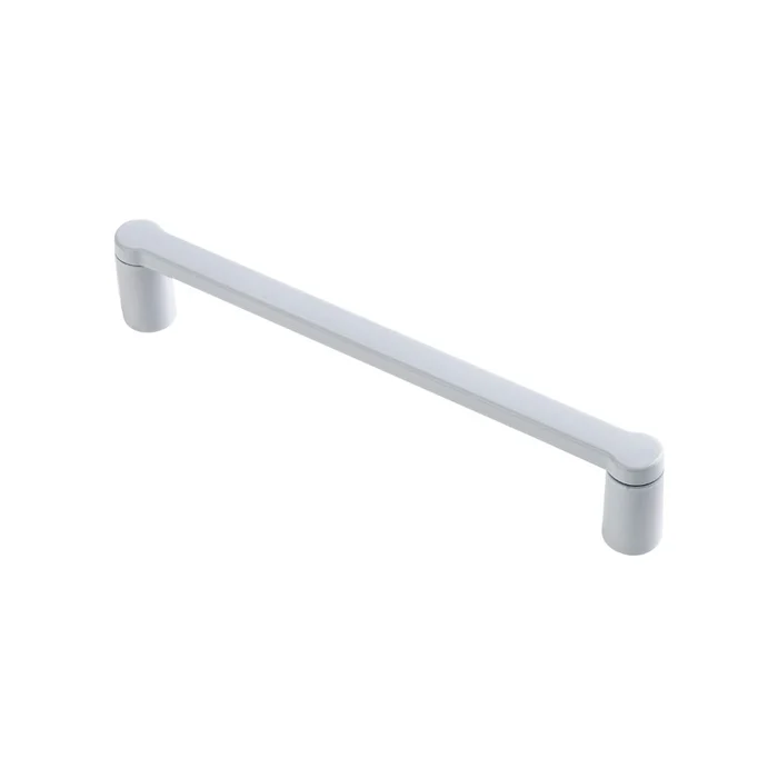 Puxador Armario Alça Reto 128mm Branco Brilhante (zoom)