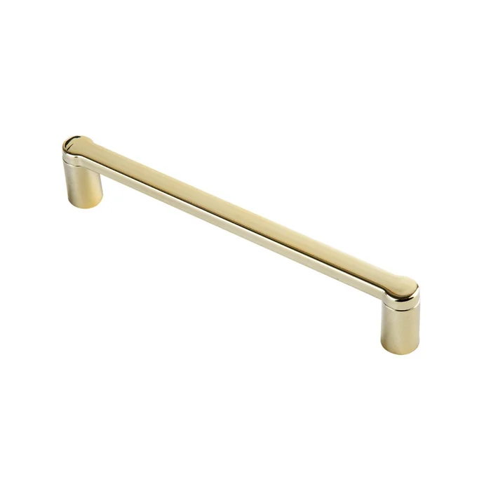 Puxador Armario Alça Reto 128mm Dourado Brilho (zoom)