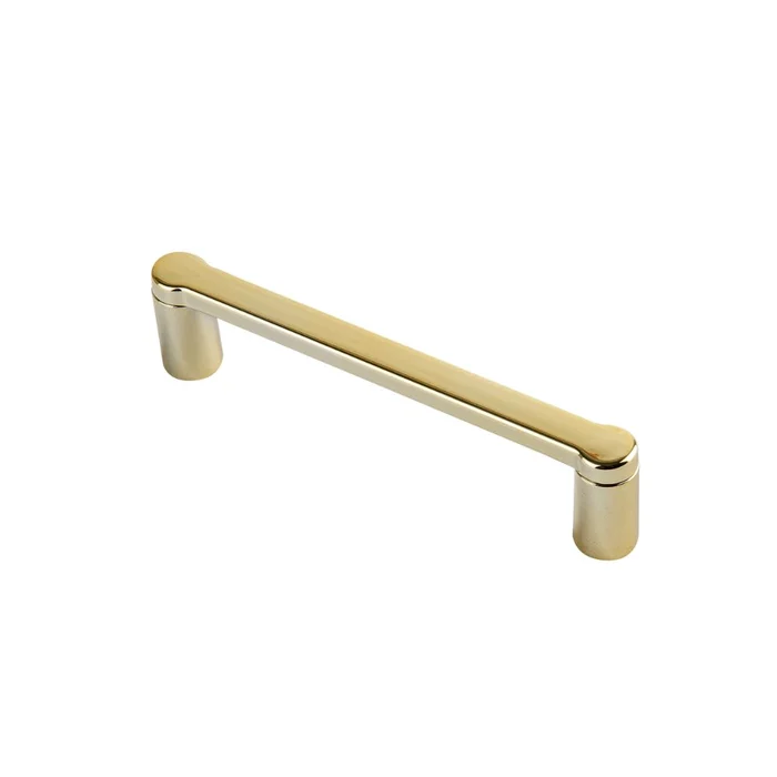 Puxador Armario Alça Reto 96mm Dourado Brilho (zoom)