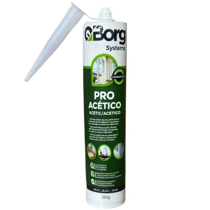 Quimicos em Geral Silicone Acetico Preto Q-Borg (zoom)