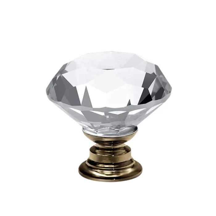 Puxador Cristal Clássico 30mm Antique (zoom)