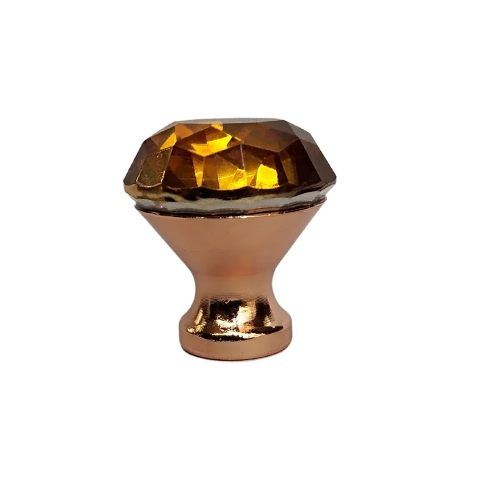Puxador Cristal Shine 30mm Rose Gold (zoom)
