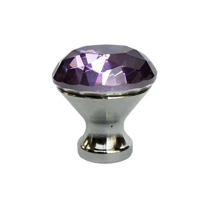 Puxador Cristal Shine 30mm Roxo (zoom)