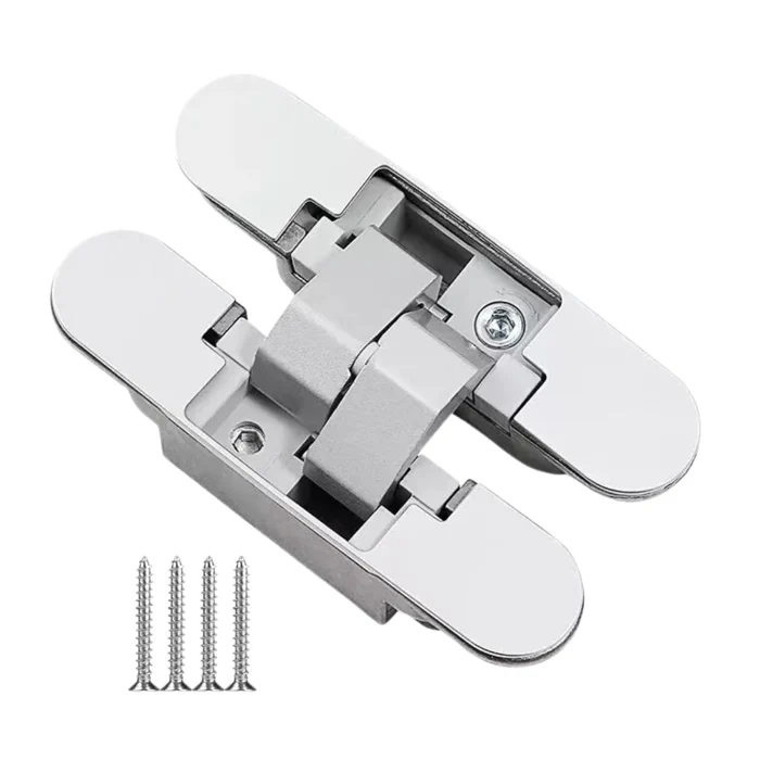 Dobradica Invisivel 3D 110mm Para Moveis, E Acessorios: Parafusos - De Metal Comum (zoom)