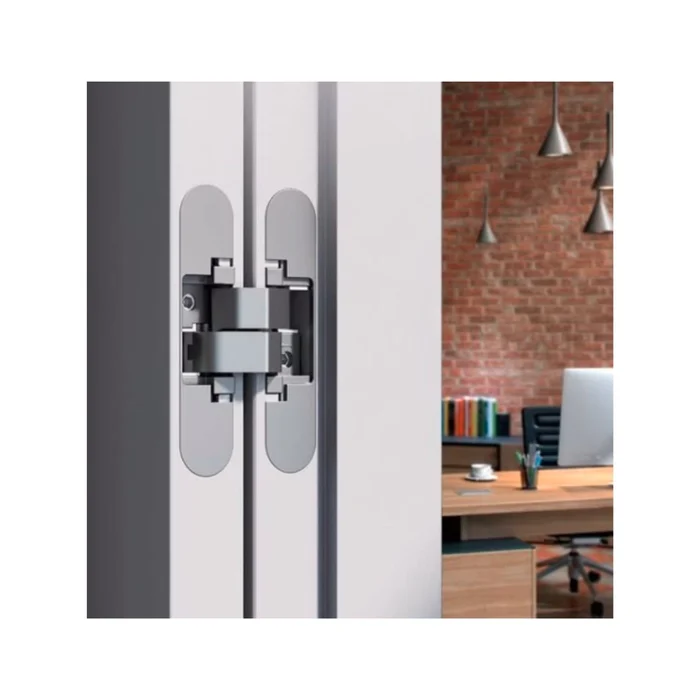 Dobradica Invisivel 3D Preto 110mm Para Moveis, E Acessorios: Parafusos - De Metal Comum (zoom)