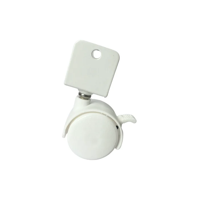 Rodizio Giratório Duplo 40mm Chapa U Com Trava (zoom)
