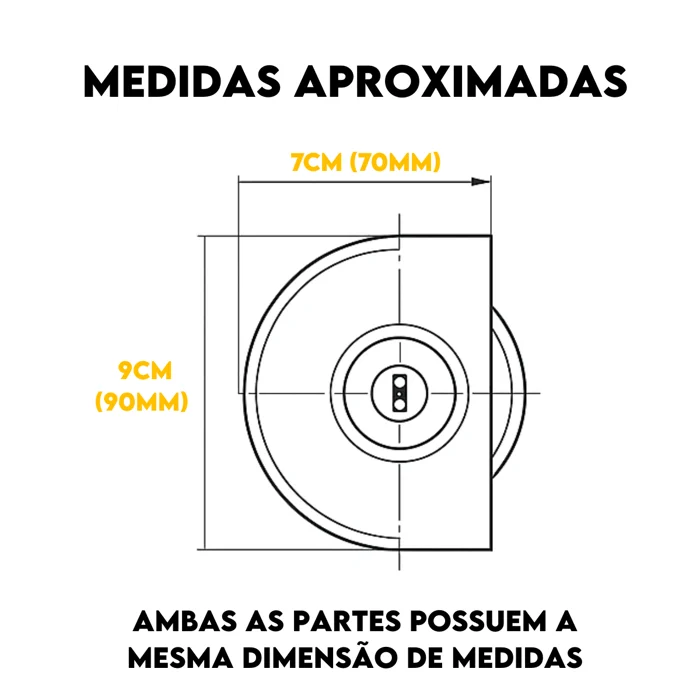 Fechadura de Pressão Vidro Vidro para Portas de Correr Mixso - 150301001 (1)