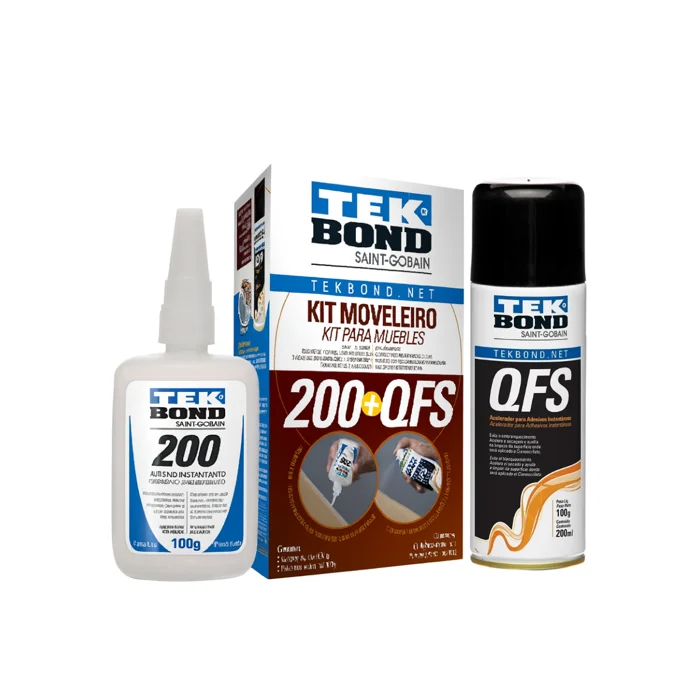 quimicos em geral Kit Moveleiro Adesivo Instantanea 100g e Acelarador QFS 200ml (zoom)