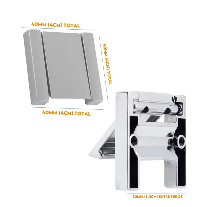 Puxador Gangorra Aluminio Fosco 501704