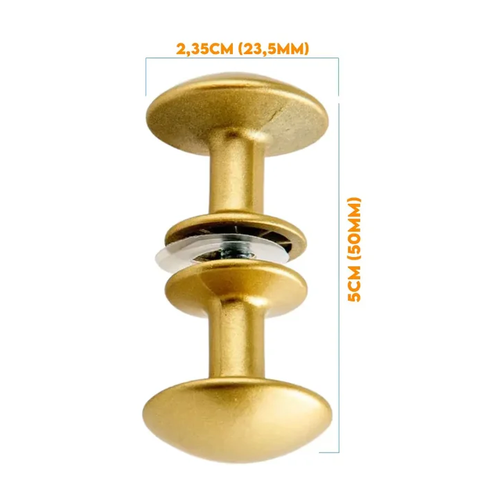 Puxador Box Redondo Mini Dourado Fosco 35208101