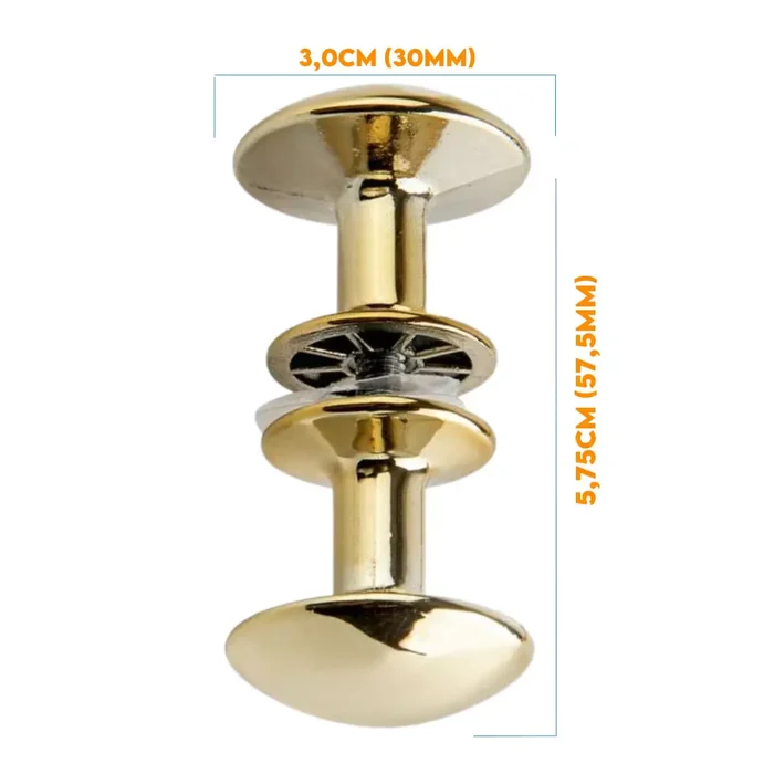 Puxador Box Redondo Grande Dourado Brilho 3520803