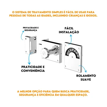 Fechadura Para Banheiro Livreocupado Preto Resistente (6)