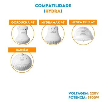 Resistência Pratimix 220v 5700w Gorducha 4T- 581013 - Hydra