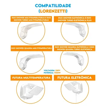 Resistência Pratimix 220v 7500w Tipo L Duo Shower - 581027 (2)