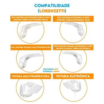 Resistência Pratimix 127v 5500w Tipo L Duo Shower - 581025 (2)