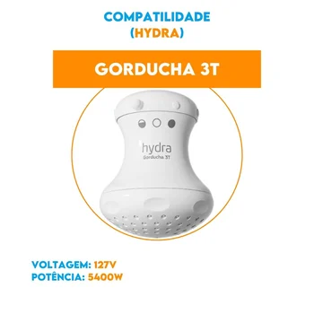 Resistência Pratimix 127v 5400w Gorducha 3T - 581011 - Hydra