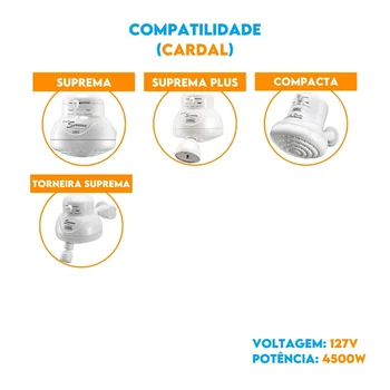 Resistência Pratimix 127v 4500w 3 Temperaturas - 581000 - Compatibilidade Cardal
