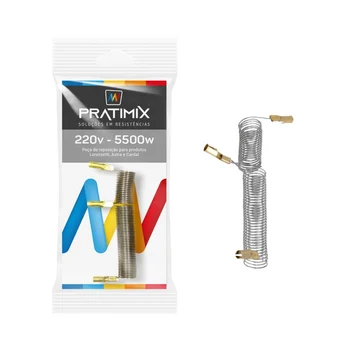 Resistência Pratimix 220v 5500w Tipo L 3 Temperaturas - 581004