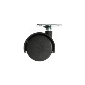 Rodizio Duplo 40mm Plástico Sem Trava Chapa Giratória  - 410300640