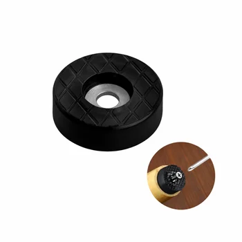 SAPATA DE SILICONE 18MM PRETO COM ARRUELA DE REFORCO PARA MOVEIS